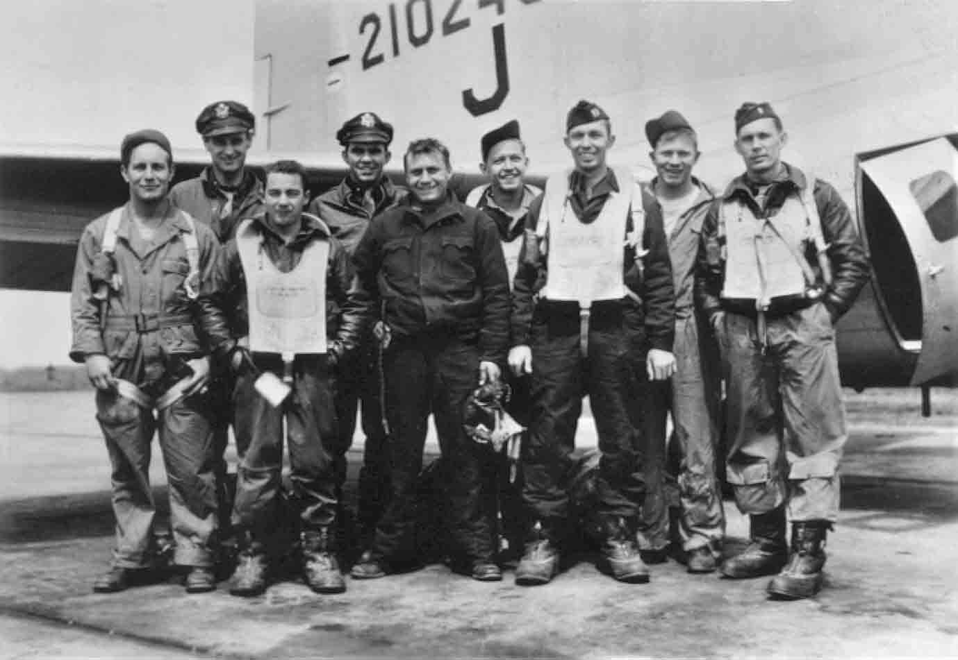 John M. Baker's Crew - 600th Squadron - July 1944
